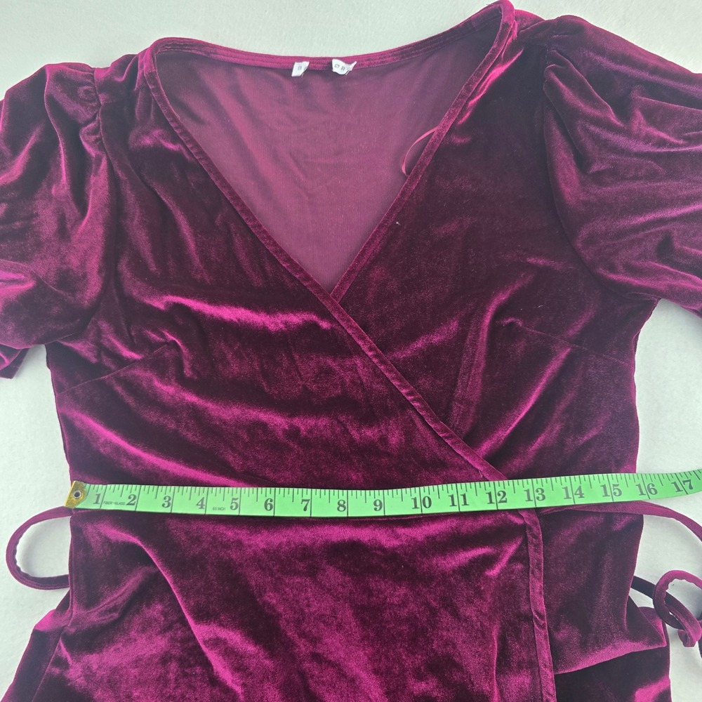 Baltic Born Deep Red Velvet Maxi Dress - Picture 10 of 13
